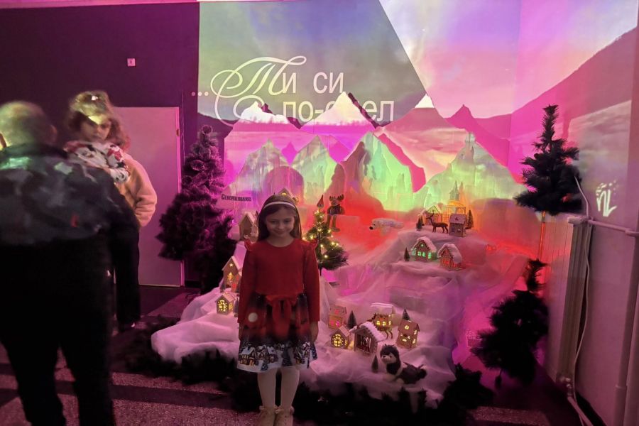 Прекрасни коледни инсталации озариха ОУ „Митрополит Авксентий Велешки“!