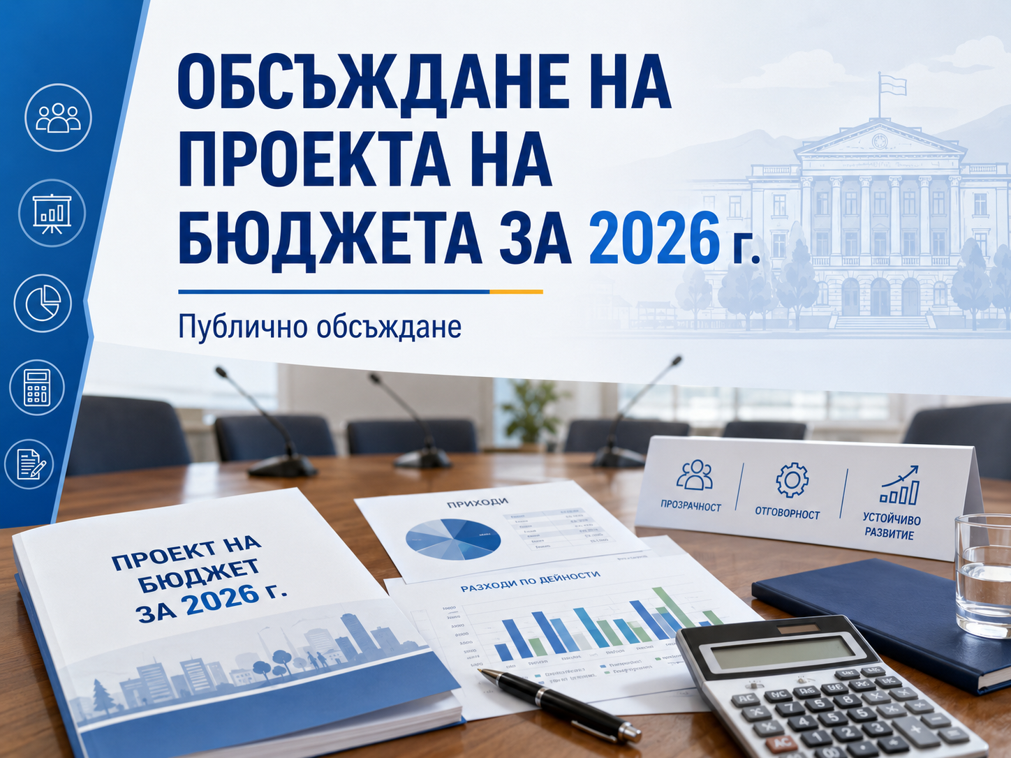 Публично обсъждане на проекта на бюджет за 2026 г. на Община Самоков
