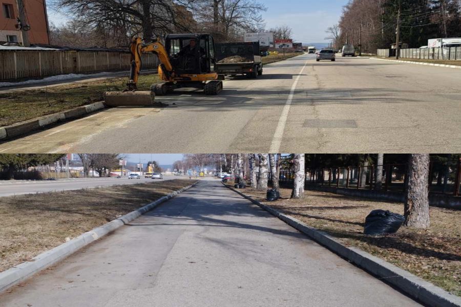 От началото на март месец Община Самоков започна поетапно почистване на града